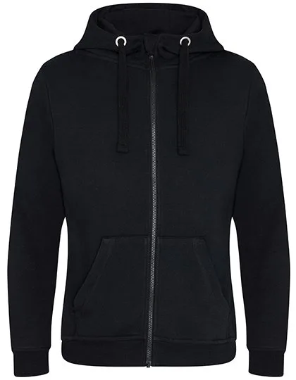 Just Hoods Graduate Heavyweight Zoodie with Kangaroo Pocket in, Jet Black XL, JH150