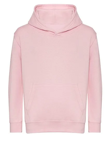 Just Hoods Bio-Baumwoll Hoodie mit Kängurutasche für Kinder, Baby Pink 3/4 (XS), JH201K