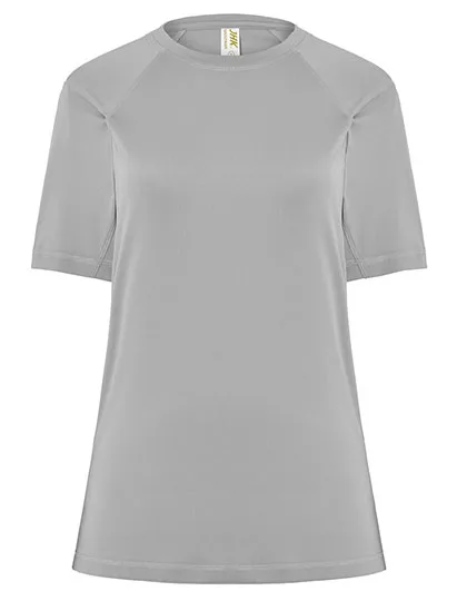 JHK Sport T-Shirt Damen, taillierter Schnitt, Silver L, JHK101