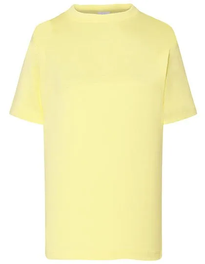 JHK T-Shirt aus Baumwolle, Oeko-Tex für Kinder, Light Yellow 3/4, JHK150K
