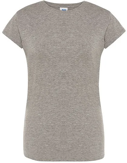 JHK Ladies´ Regular Comfort T-Shirt Grey Melange M (JHK152), JHK152
