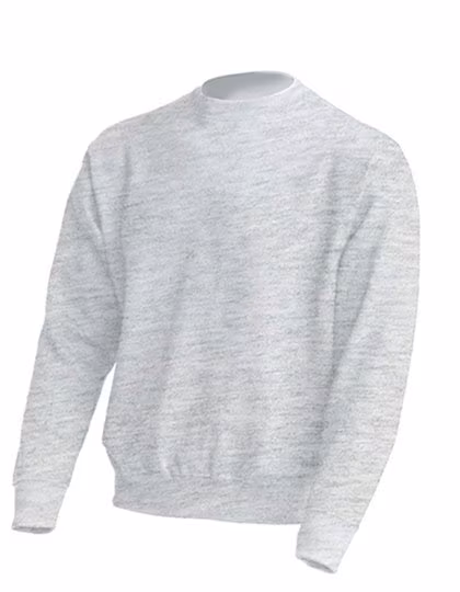JHK Crew Neck Sweatshirt made of Cotton-Polyester, Ash Melange L, JHK320
