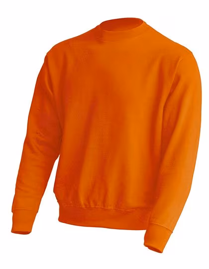 JHK Crew Neck Sweatshirt aus Baumwolle-Polyester, Orange L, JHK320
