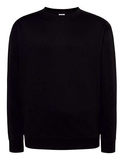 JHK Baumwoll-Polyester Sweatshirt mit Rundhalsausschnitt, Black XS, JHK321