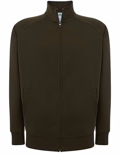 JHK Felpa Full-Zip con Maniche Raglan, Khaki M, JHK401