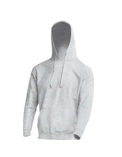 JHK Ocean Kangaroo Kapuzensweatshirt mit Tasche, Ash Melange XS, JHK420