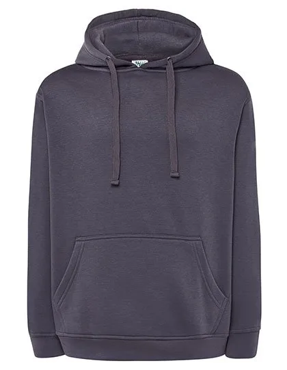 JHK Kapuzen-Sweatshirt mit Kängurutasche, Denim L, JHK421