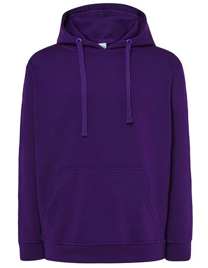 JHK Kapuzen-Sweatshirt mit Kängurutasche, Purple XL, JHK421