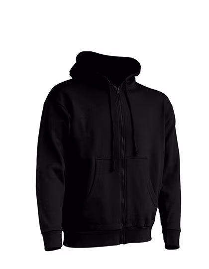 JHK Sweat-shirt à capuche avec fermeture éclair 2 sens, Black XS, JHK422