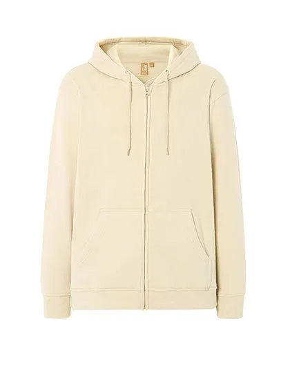 JHK Kapuzen-Sweatshirt mit 2-Wege-Reißverschluss, Buttercream XS, JHK425