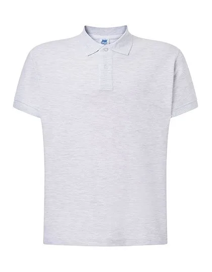JHK Polo Regular Fit Piqué da Uomo, Royal Blue 3XL, JHK510