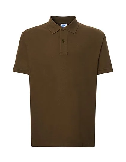 JHK Poloshirt Regular Fit Piqué für Herren, Khaki L, JHK510
