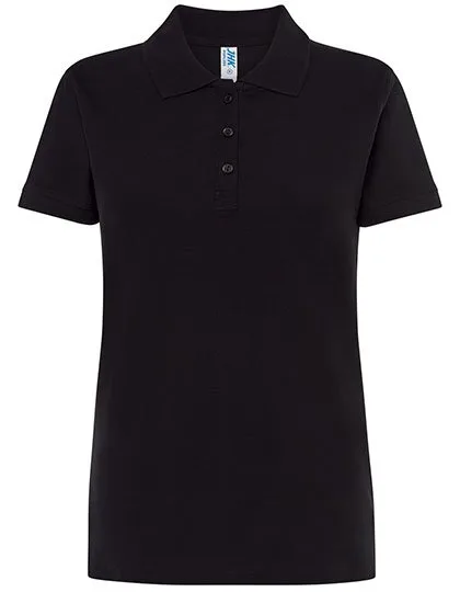 JHK Polo Regular mit Piqué-Struktur für Damen, Black S, JHK511