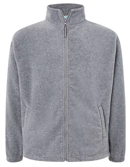 JHK Fleecejacke mit Antipilling-Behandlung für Herren, Grey Melange M, JHK800