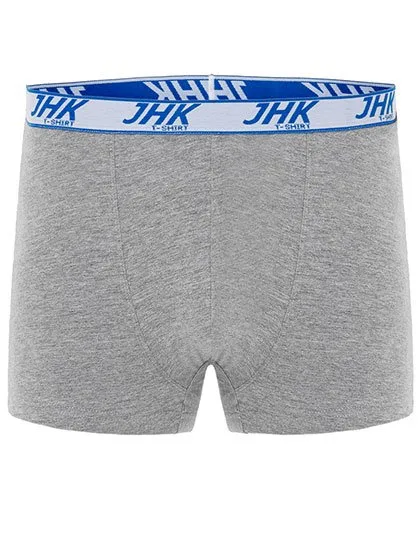 JHK Herren-Short Boxer Briefs 3er-Pack, Grey Melange L, JHK900