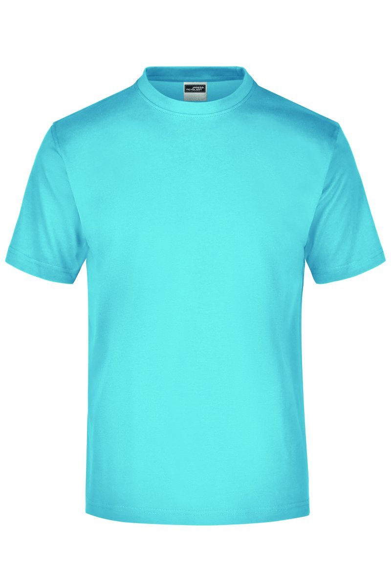 James&Nicholson Rundhals T-Shirt aus Baumwolle, White S, JN001
