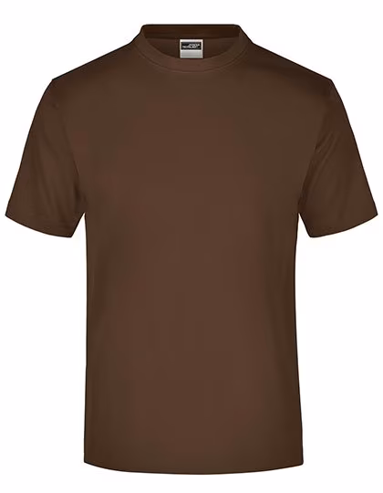 James&Nicholson Crew Neck T-Shirt made of Cotton, Brown XL, JN001