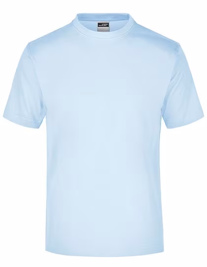 James&Nicholson Rundhals T-Shirt aus Baumwolle, Light Blue XL, JN001