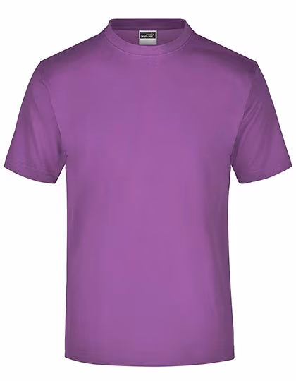 James&Nicholson Crew Neck T-Shirt made of Cotton, Purple M, JN001