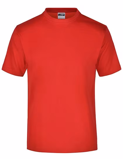 James&Nicholson Rundhals T-Shirt aus Baumwolle, Tomato XXL, JN001