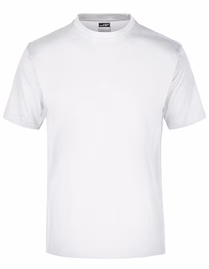 James&Nicholson T-shirt col rond en Coton, White S, JN001