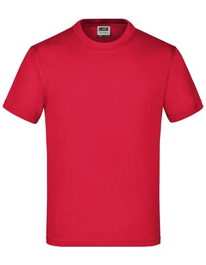 James&Nicholson Komfort-T-Shirt mit Rundhalsausschnitt für Kinder, Red XL (146/152), JN019