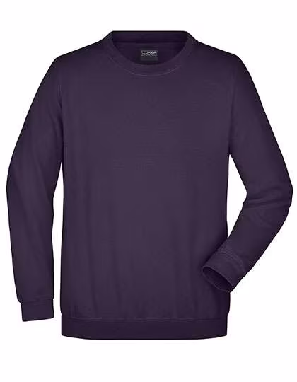 James&Nicholson Rundhals-Sweatshirt aus ringgesponnener Baumwolle, Turquoise S, JN040