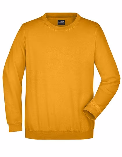 James&Nicholson Rundhals-Sweatshirt aus ringgesponnener Baumwolle, Gold Yellow 3XL, JN040