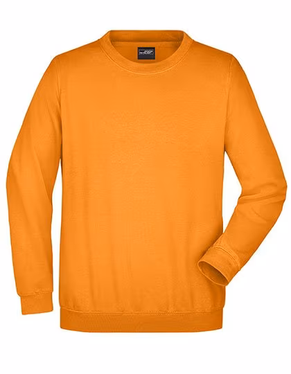 James&Nicholson Rundhals-Sweatshirt aus ringgesponnener Baumwolle, Orange 3XL, JN040