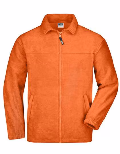 James&Nicholson Giacca in Pile con Colletto a Cadetto e Zip, Orange S, JN044