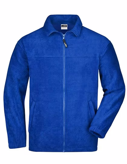 James&Nicholson Giacca in Pile con Colletto a Cadetto e Zip, Royal M, JN044