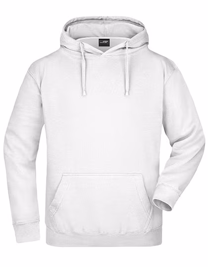James&Nicholson Kapuzensweat "Heavy Hoodie 2023" Baumwolle-Polyester, White S, JN047