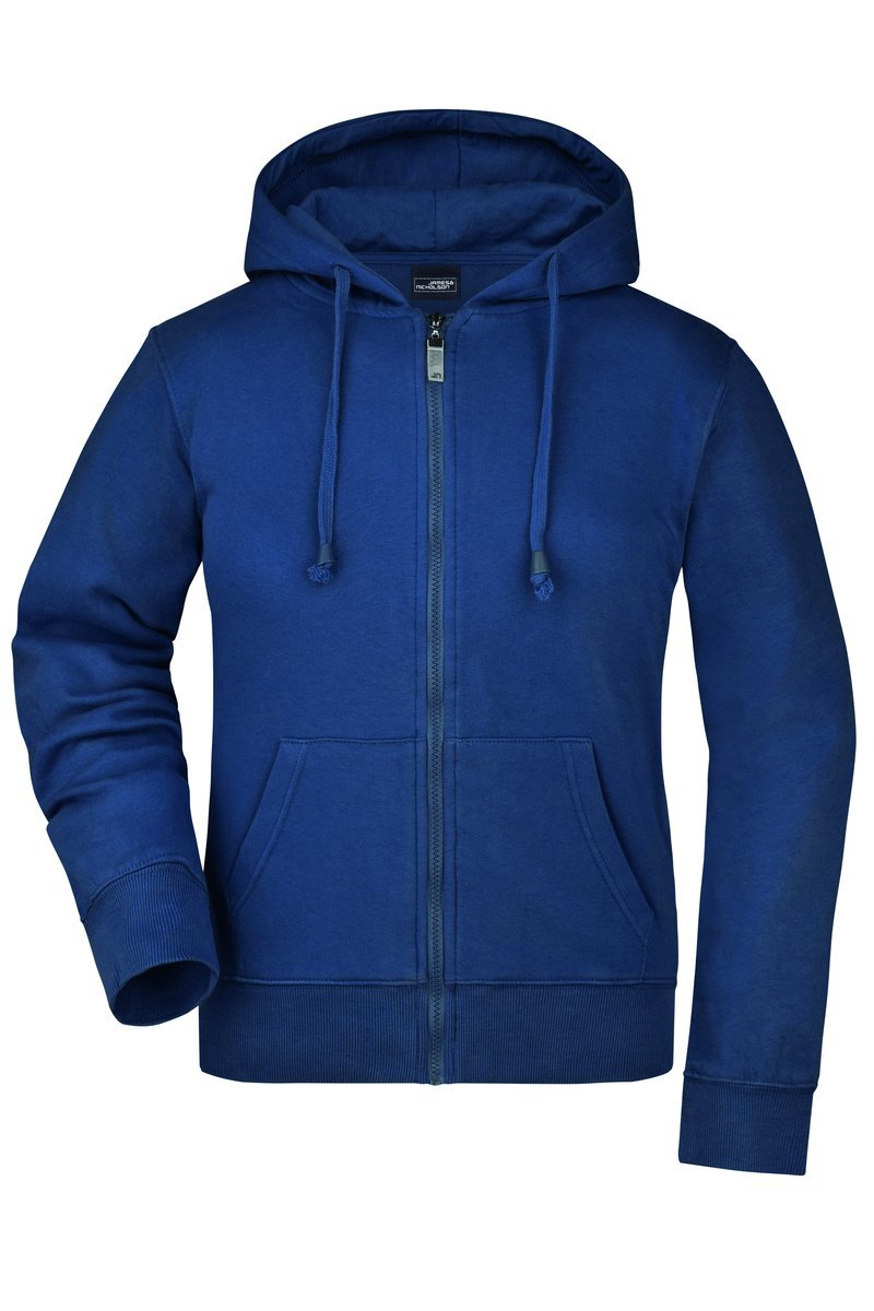 James&Nicholson Kapuzenjacke mit Kordelzug für Damen, Black S, JN053