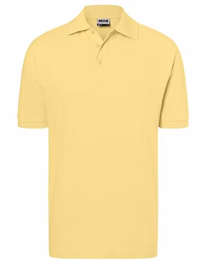 James&Nicholson Classic Polo made of Piqué Quality, Light Yellow S, JN070