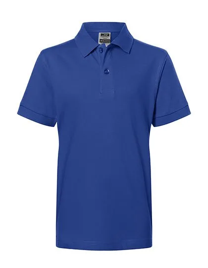 James&Nicholson Junior Classic Polo aus 100% Baumwolle, Dark Royal XXL (158/164), JN070K