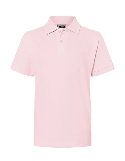 James&Nicholson Junior Classic Polo aus 100% Baumwolle, Rose S (110/116), JN070K