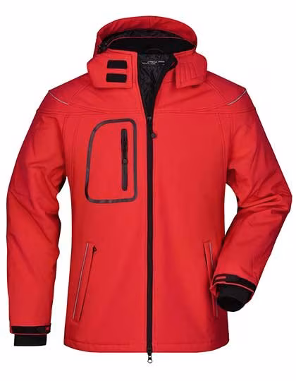 Winter Softshell Jacket with Hood for Men