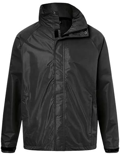 James&Nicholson Outdoorjacke mit TPU-Beschichtung für Herren, Black S, JN1010