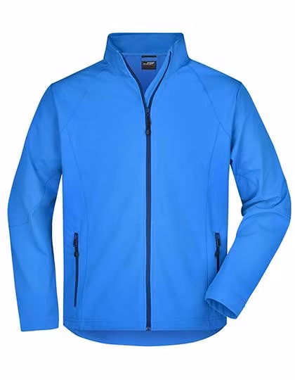 James&Nicholson Softshell Jacket with Stretch Fabric for Men, Red XXL, JN1020