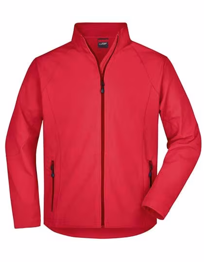 James&Nicholson Softshelljacke mit Stretchstoff für Herren, Red XL, JN1020