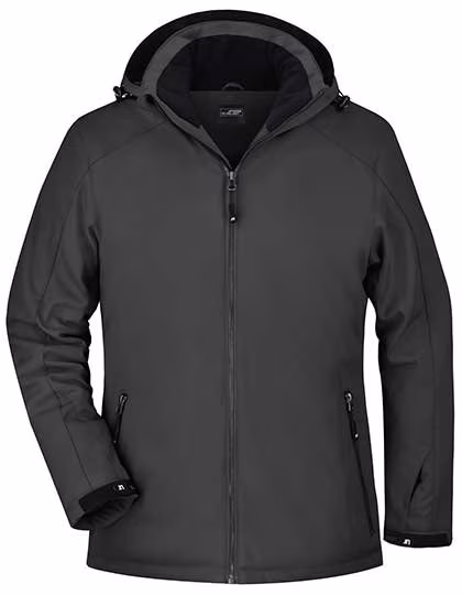 James&Nicholson Giacca Softshell da Sport Invernale con Cappuccio da Donna, Red M, JN1053