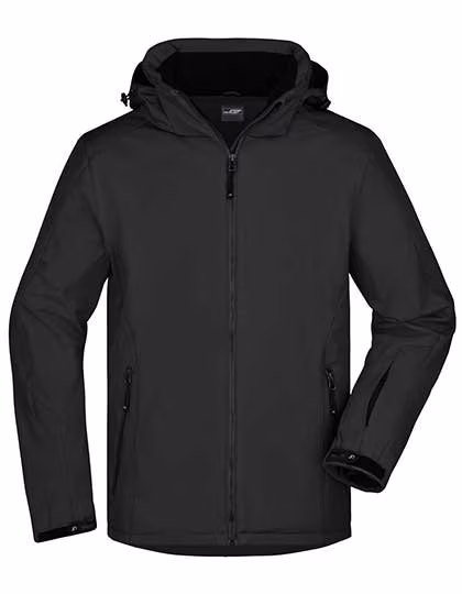 James&Nicholson Giacca da Sport Invernale con Membrana TPU da Uomo, Black S, JN1054