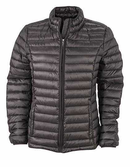 James&Nicholson Ladies´ Quilted Down Jacket Ink/Black M (JN1081), JN1081