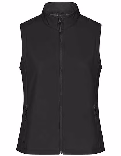 James&Nicholson Softshell Weste mit Microfleece für Damen, Navy/Navy L, JN1127