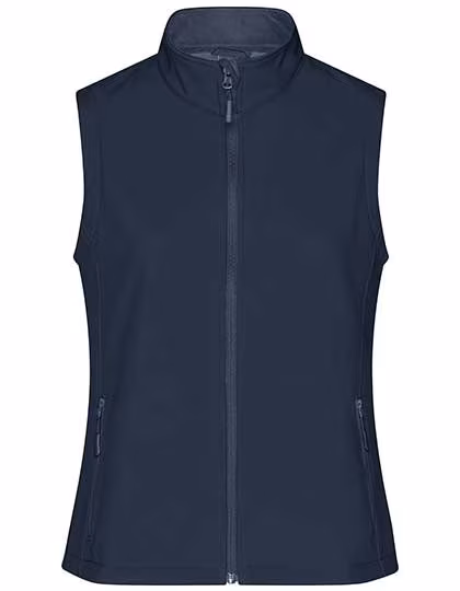 James&Nicholson Softshell Weste mit Microfleece für Damen, Navy/Navy M, JN1127