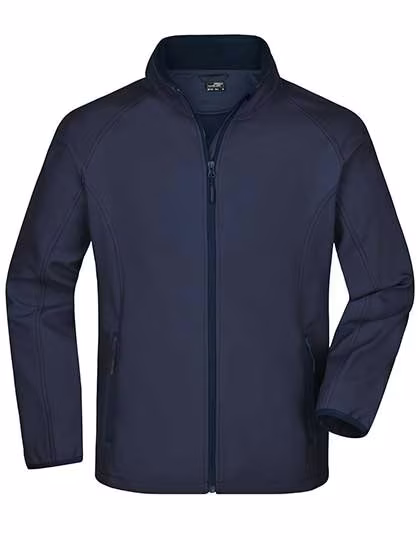 James&Nicholson Softshell-Jacke mit Fleece-Futter für Herren, Navy/Navy XXL, JN1130
