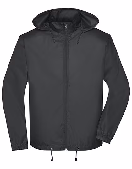 James&Nicholson Promo Jacke mit Kapuze für Herren, Black S, JN1132