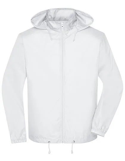 James&Nicholson Promo Jacke mit Kapuze für Herren, White XL, JN1132