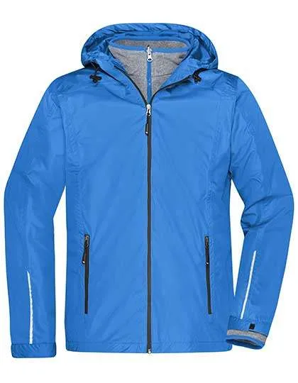 James&Nicholson 3-in-1-Jacke mit Fleece-Innenjacke für Herren, Royal/Black XXL, JN1154