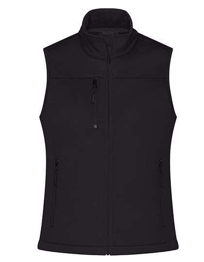 James&Nicholson Softshell-Weste aus recyceltem Polyester für Damen, Graphite XS, JN1169